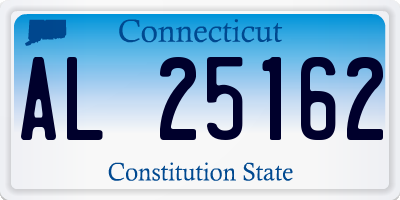 CT license plate AL25162