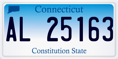 CT license plate AL25163