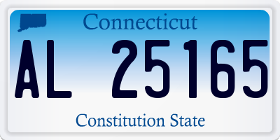 CT license plate AL25165