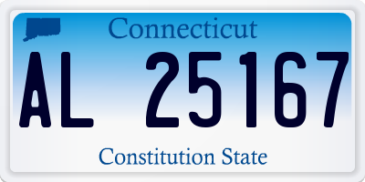 CT license plate AL25167