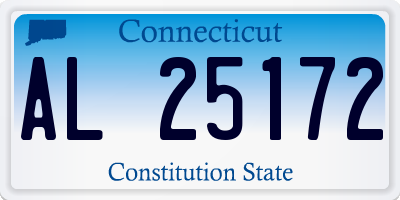 CT license plate AL25172