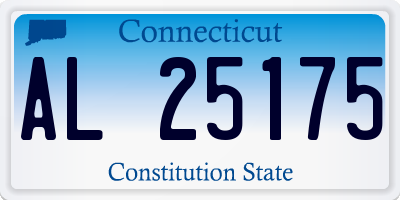 CT license plate AL25175