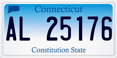 CT license plate AL25176