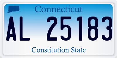 CT license plate AL25183