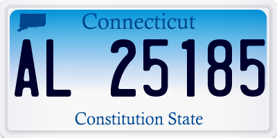 CT license plate AL25185