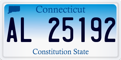 CT license plate AL25192