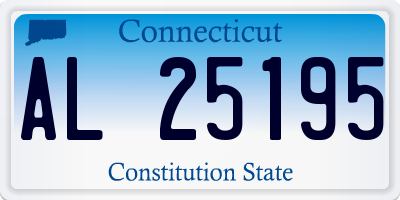 CT license plate AL25195