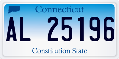 CT license plate AL25196