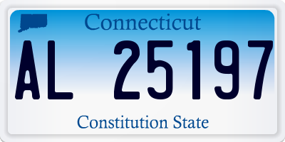 CT license plate AL25197