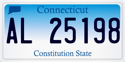 CT license plate AL25198