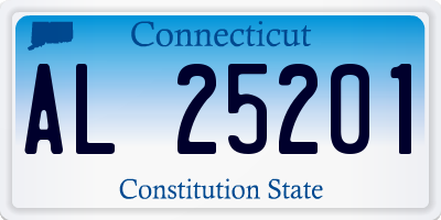 CT license plate AL25201