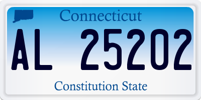 CT license plate AL25202