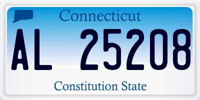 CT license plate AL25208