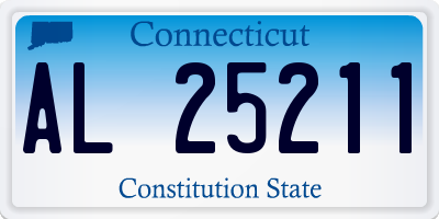 CT license plate AL25211