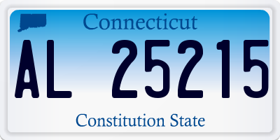 CT license plate AL25215