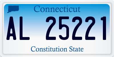 CT license plate AL25221
