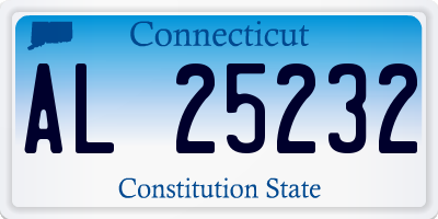 CT license plate AL25232