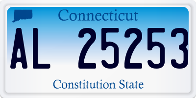 CT license plate AL25253