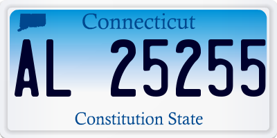 CT license plate AL25255