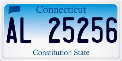 CT license plate AL25256