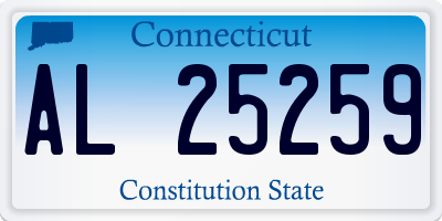 CT license plate AL25259