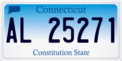 CT license plate AL25271