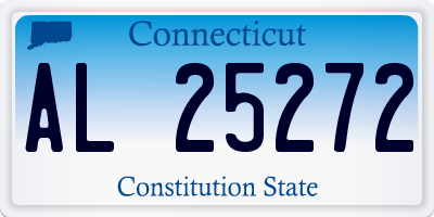 CT license plate AL25272