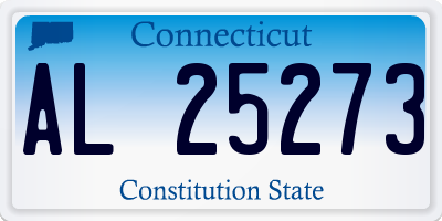 CT license plate AL25273