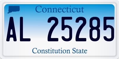 CT license plate AL25285
