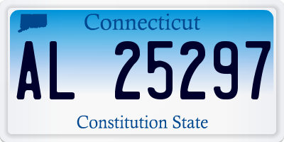 CT license plate AL25297