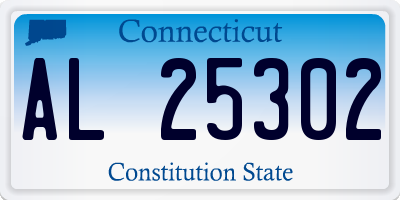 CT license plate AL25302