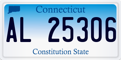 CT license plate AL25306