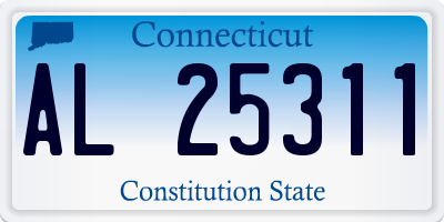 CT license plate AL25311