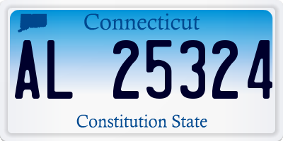 CT license plate AL25324