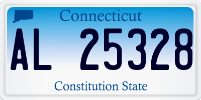 CT license plate AL25328