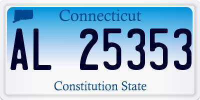 CT license plate AL25353