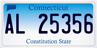 CT license plate AL25356
