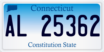 CT license plate AL25362