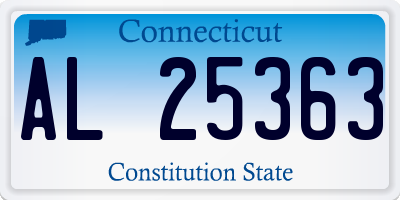 CT license plate AL25363