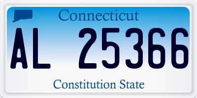 CT license plate AL25366