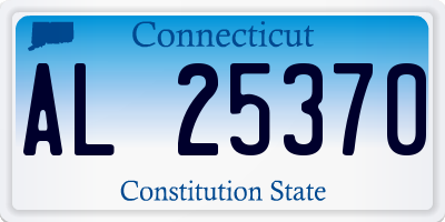 CT license plate AL25370