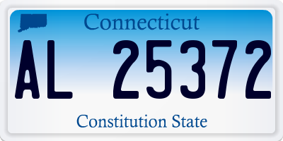 CT license plate AL25372