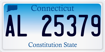 CT license plate AL25379