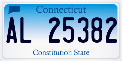 CT license plate AL25382