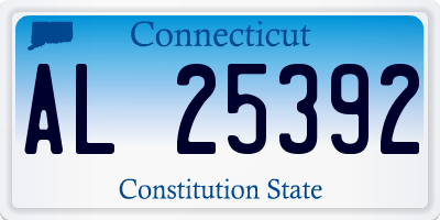 CT license plate AL25392