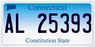 CT license plate AL25393
