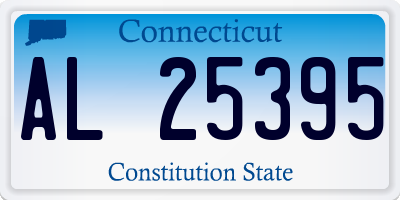 CT license plate AL25395