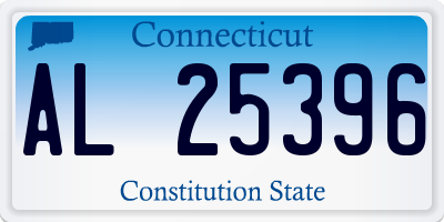 CT license plate AL25396