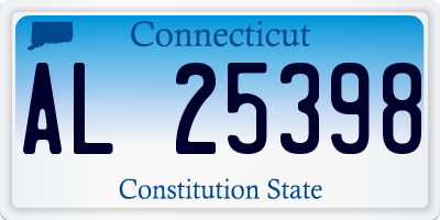 CT license plate AL25398