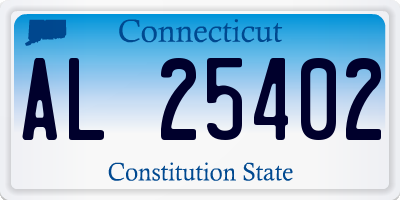 CT license plate AL25402